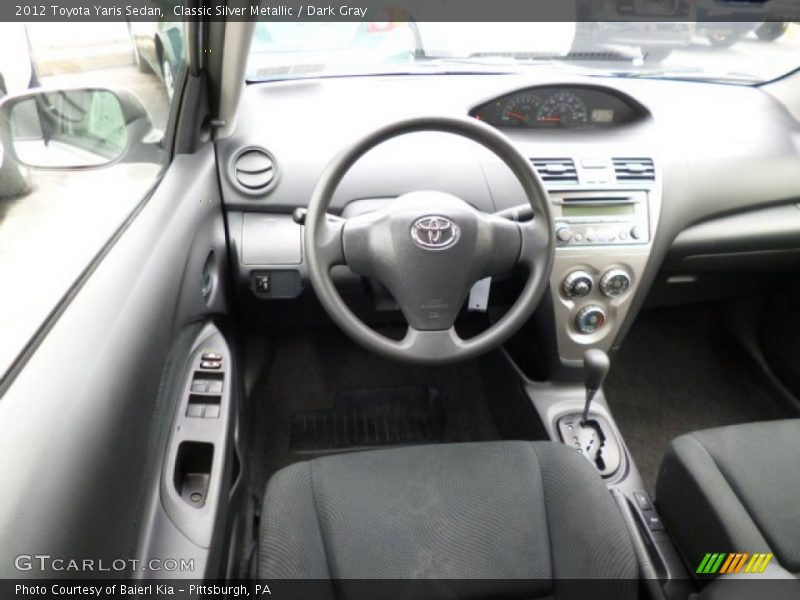 Classic Silver Metallic / Dark Gray 2012 Toyota Yaris Sedan
