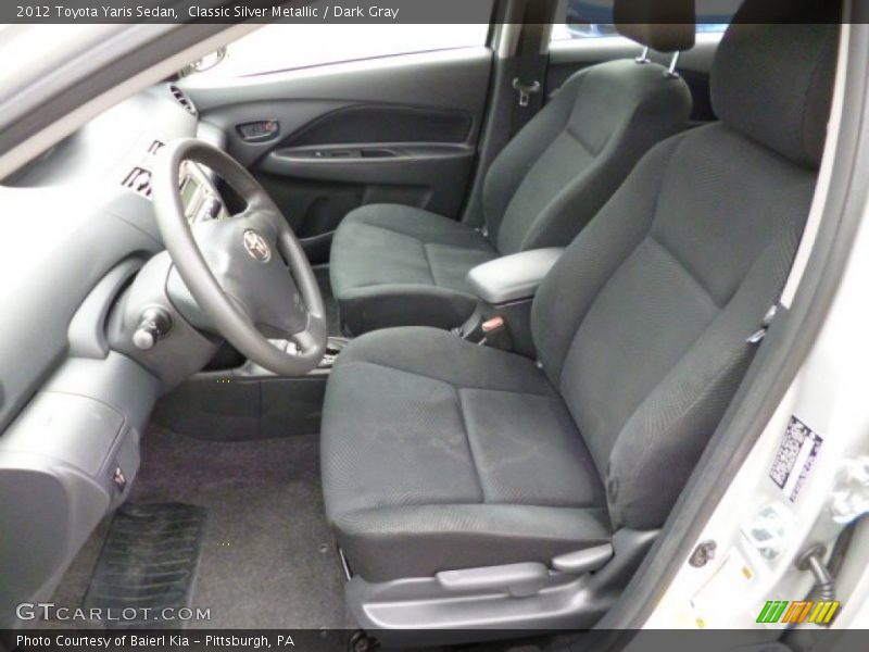 Classic Silver Metallic / Dark Gray 2012 Toyota Yaris Sedan