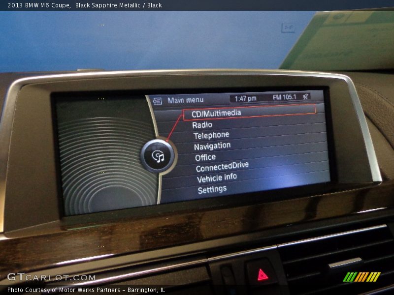 Black Sapphire Metallic / Black 2013 BMW M6 Coupe