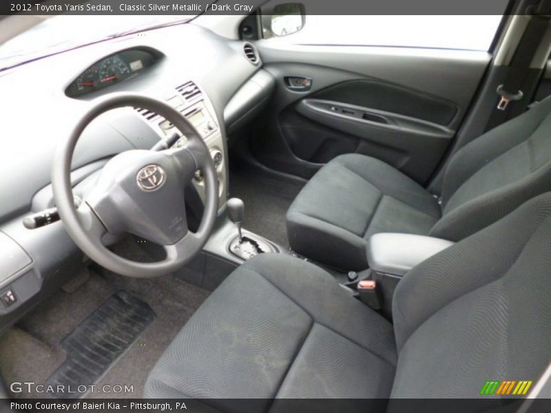 Classic Silver Metallic / Dark Gray 2012 Toyota Yaris Sedan