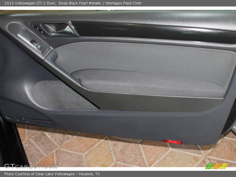 Deep Black Pearl Metallic / Interlagos Plaid Cloth 2013 Volkswagen GTI 2 Door