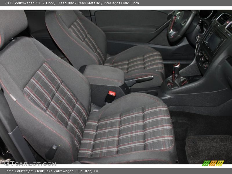 Deep Black Pearl Metallic / Interlagos Plaid Cloth 2013 Volkswagen GTI 2 Door