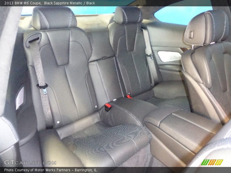 Rear Seat of 2013 M6 Coupe