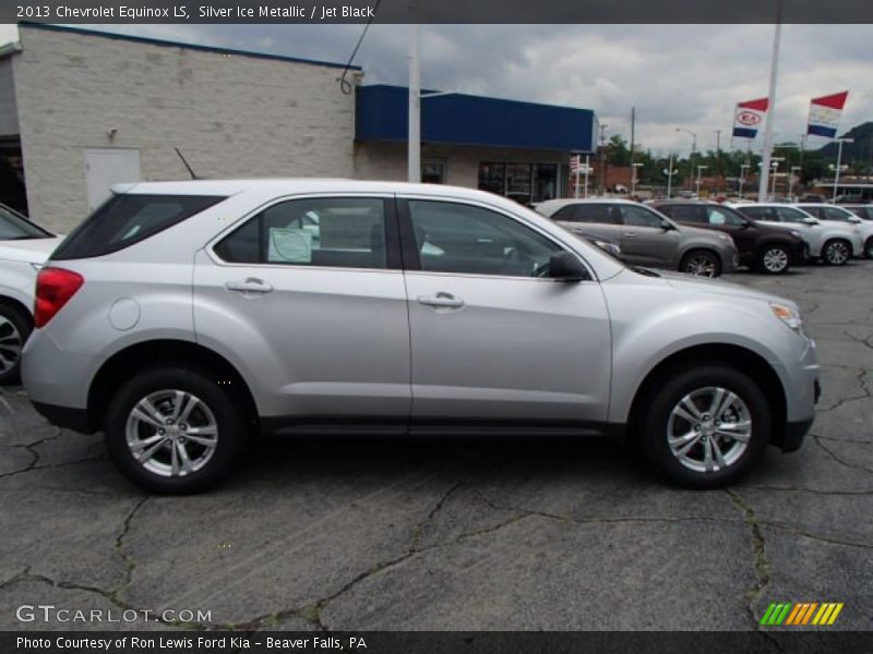 Silver Ice Metallic / Jet Black 2013 Chevrolet Equinox LS