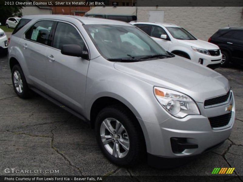 Silver Ice Metallic / Jet Black 2013 Chevrolet Equinox LS