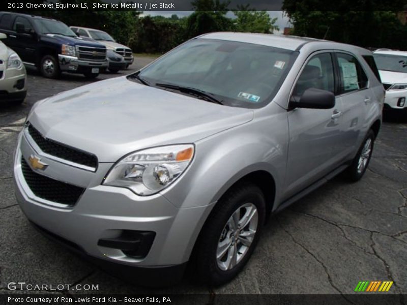 Silver Ice Metallic / Jet Black 2013 Chevrolet Equinox LS