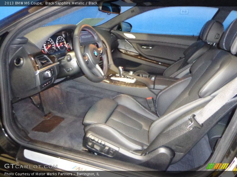 Black Sapphire Metallic / Black 2013 BMW M6 Coupe
