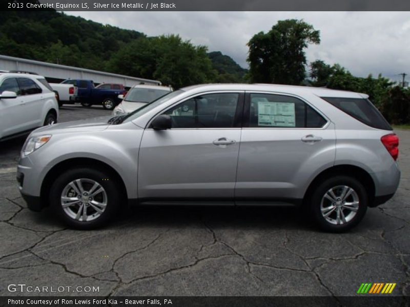 Silver Ice Metallic / Jet Black 2013 Chevrolet Equinox LS
