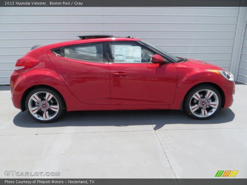 Boston Red / Gray 2013 Hyundai Veloster