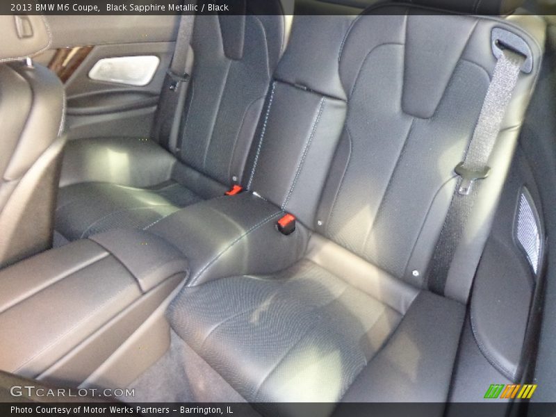 Rear Seat of 2013 M6 Coupe