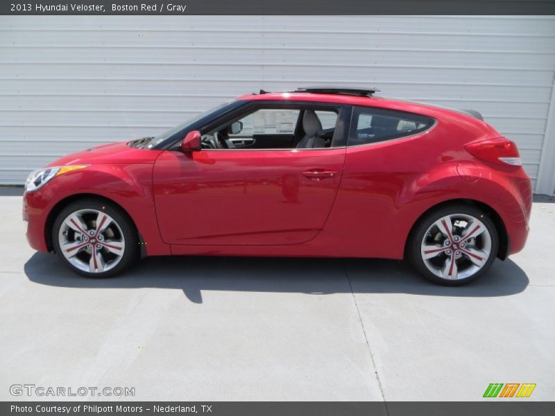 Boston Red / Gray 2013 Hyundai Veloster
