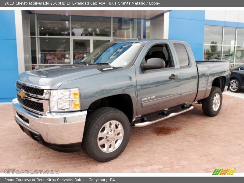 Blue Granite Metallic / Ebony 2013 Chevrolet Silverado 2500HD LT Extended Cab 4x4