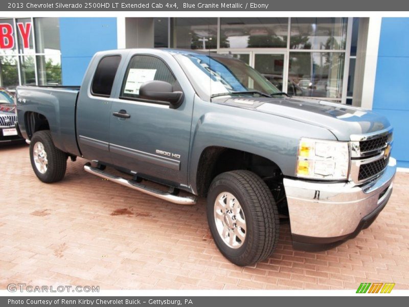Blue Granite Metallic / Ebony 2013 Chevrolet Silverado 2500HD LT Extended Cab 4x4