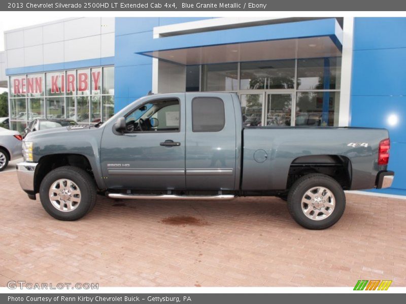 Blue Granite Metallic / Ebony 2013 Chevrolet Silverado 2500HD LT Extended Cab 4x4