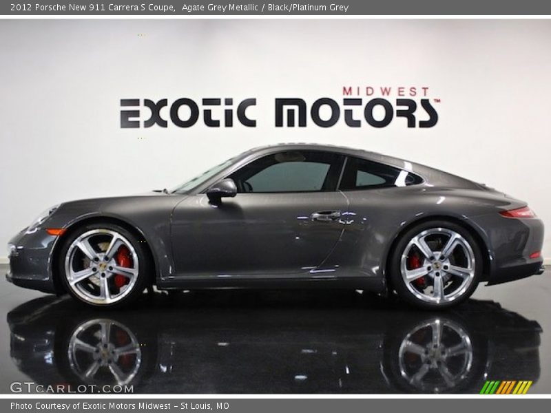 Agate Grey Metallic / Black/Platinum Grey 2012 Porsche New 911 Carrera S Coupe