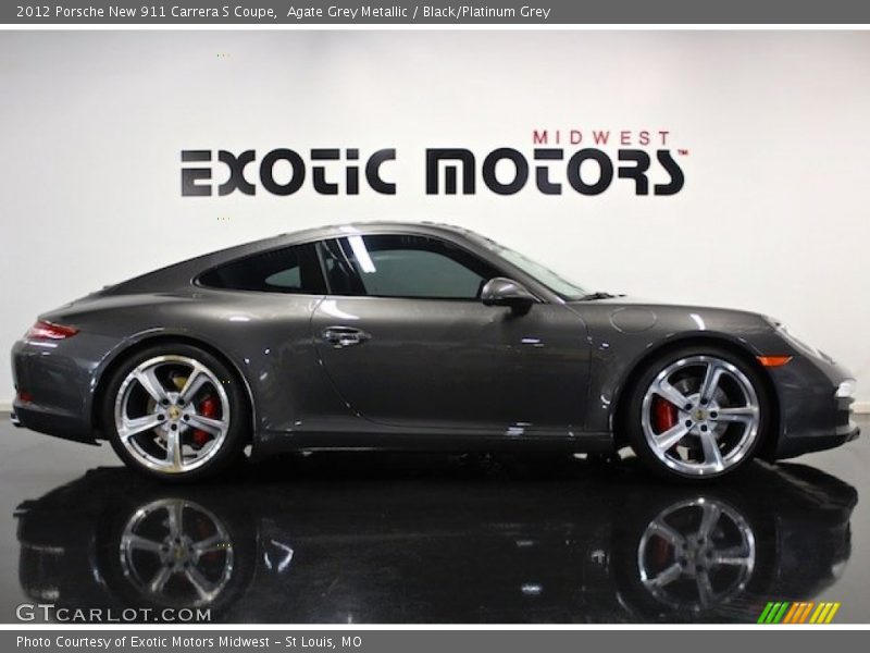 Agate Grey Metallic / Black/Platinum Grey 2012 Porsche New 911 Carrera S Coupe