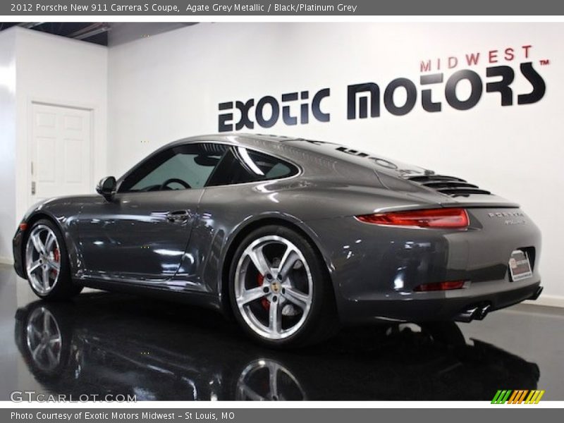 Agate Grey Metallic / Black/Platinum Grey 2012 Porsche New 911 Carrera S Coupe