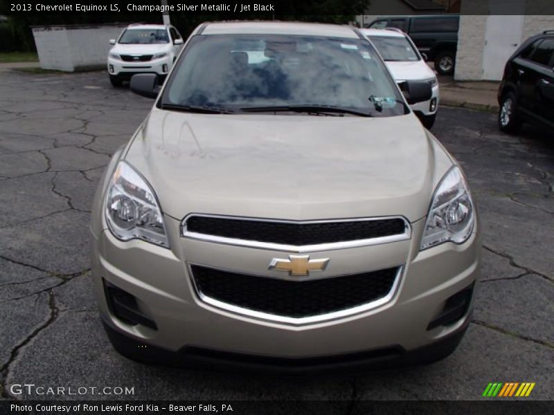 Champagne Silver Metallic / Jet Black 2013 Chevrolet Equinox LS