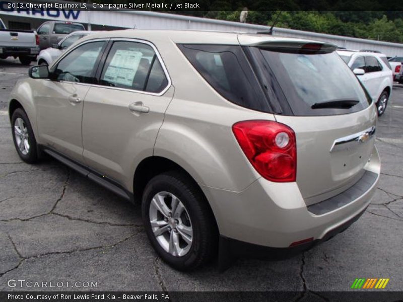 Champagne Silver Metallic / Jet Black 2013 Chevrolet Equinox LS