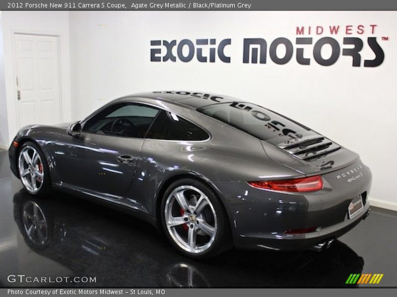 Agate Grey Metallic / Black/Platinum Grey 2012 Porsche New 911 Carrera S Coupe