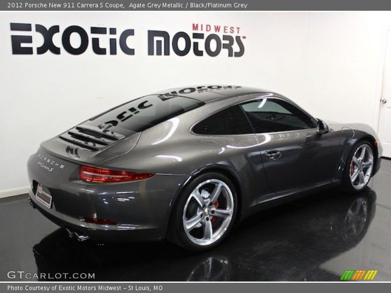 Agate Grey Metallic / Black/Platinum Grey 2012 Porsche New 911 Carrera S Coupe