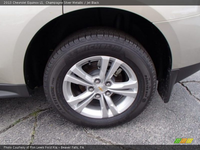 Champagne Silver Metallic / Jet Black 2013 Chevrolet Equinox LS