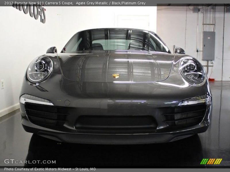 Agate Grey Metallic / Black/Platinum Grey 2012 Porsche New 911 Carrera S Coupe