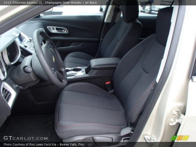 Champagne Silver Metallic / Jet Black 2013 Chevrolet Equinox LS