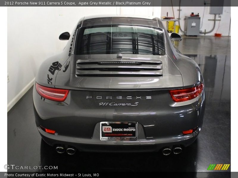 Agate Grey Metallic / Black/Platinum Grey 2012 Porsche New 911 Carrera S Coupe