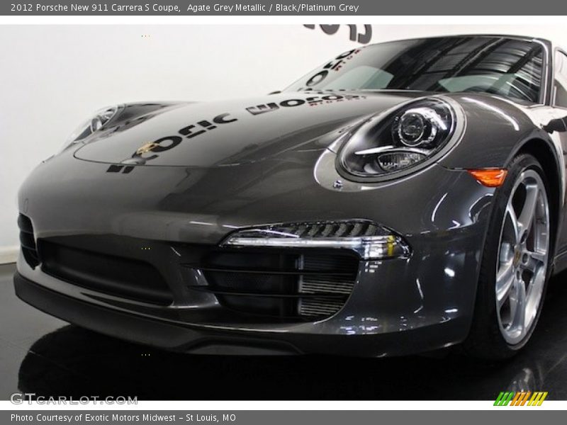 Agate Grey Metallic / Black/Platinum Grey 2012 Porsche New 911 Carrera S Coupe