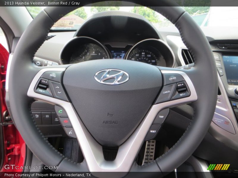Boston Red / Gray 2013 Hyundai Veloster