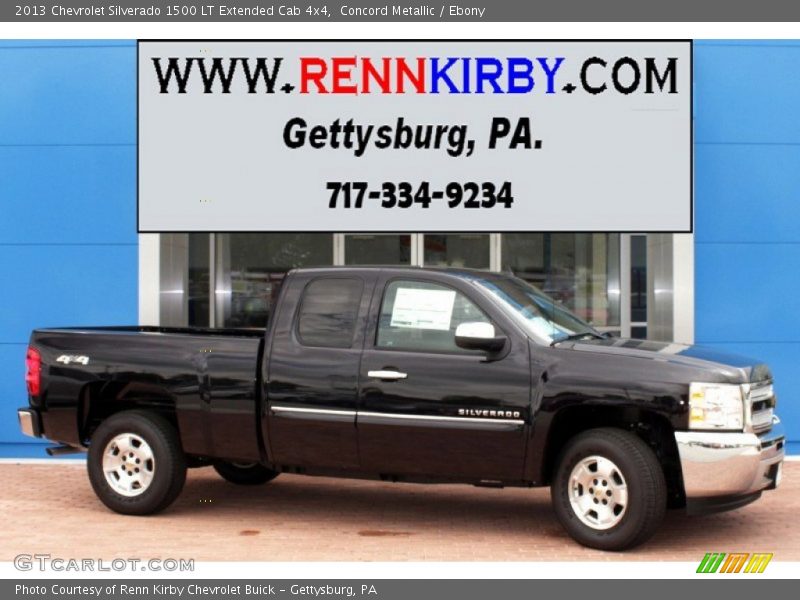 Concord Metallic / Ebony 2013 Chevrolet Silverado 1500 LT Extended Cab 4x4