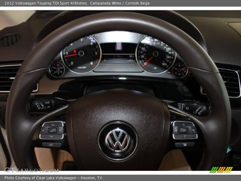 Campanella White / Cornsilk Beige 2012 Volkswagen Touareg TDI Sport 4XMotion