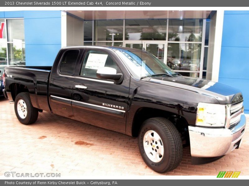 Concord Metallic / Ebony 2013 Chevrolet Silverado 1500 LT Extended Cab 4x4
