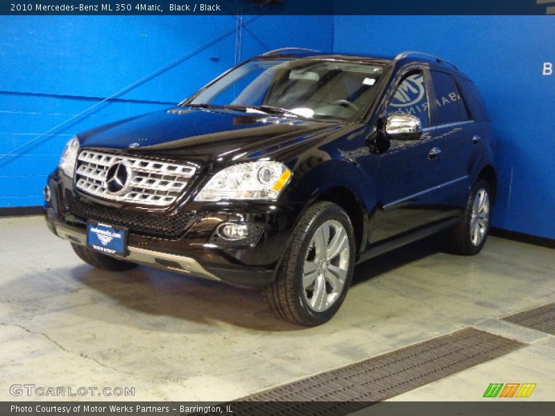 Black / Black 2010 Mercedes-Benz ML 350 4Matic