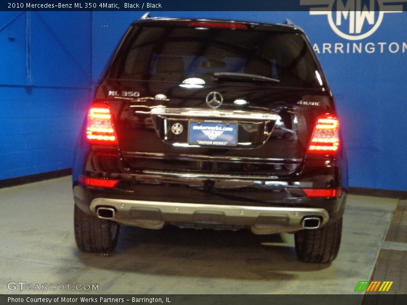 Black / Black 2010 Mercedes-Benz ML 350 4Matic