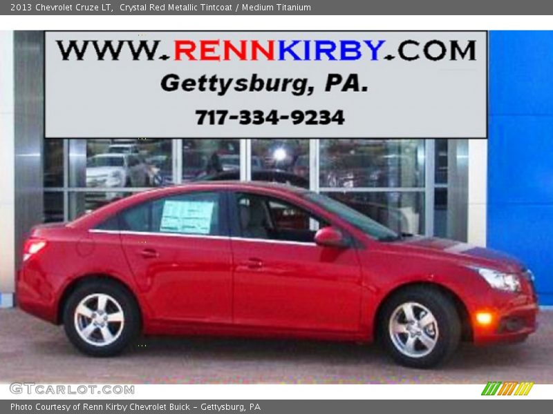 Crystal Red Metallic Tintcoat / Medium Titanium 2013 Chevrolet Cruze LT