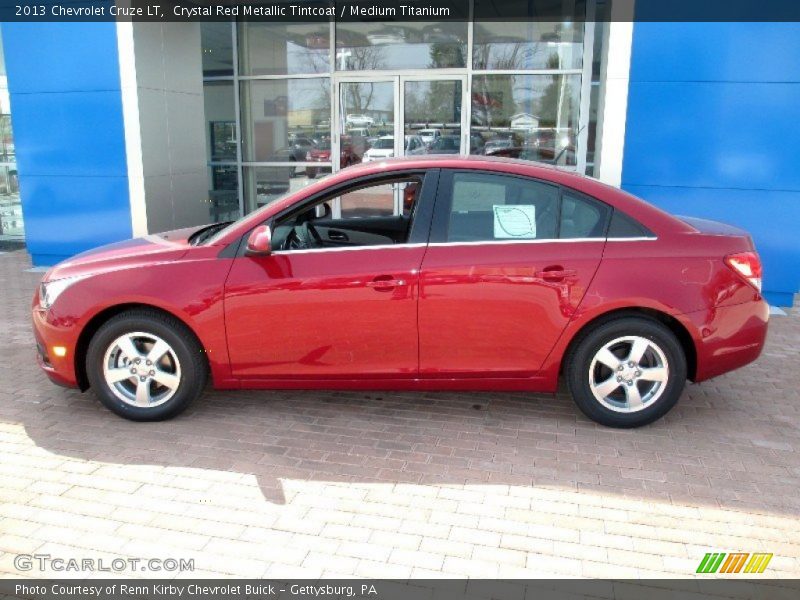 Crystal Red Metallic Tintcoat / Medium Titanium 2013 Chevrolet Cruze LT