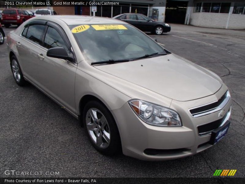 Gold Mist Metallic / Cocoa/Cashmere 2011 Chevrolet Malibu LS