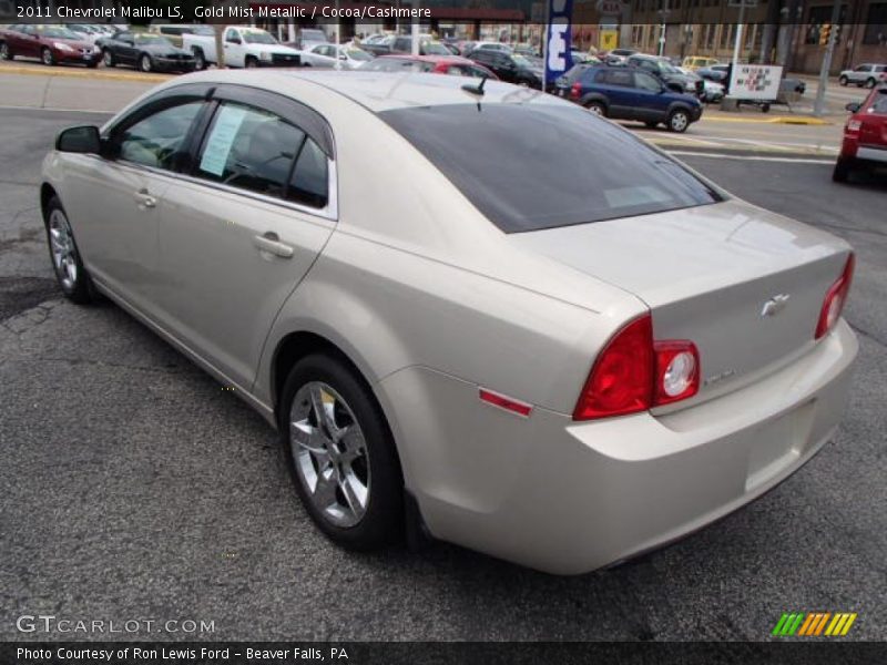 Gold Mist Metallic / Cocoa/Cashmere 2011 Chevrolet Malibu LS