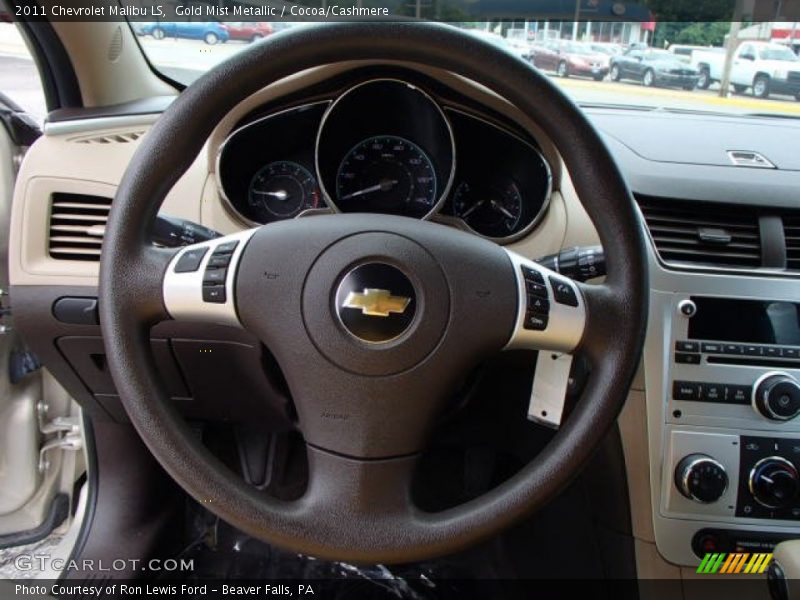 Gold Mist Metallic / Cocoa/Cashmere 2011 Chevrolet Malibu LS