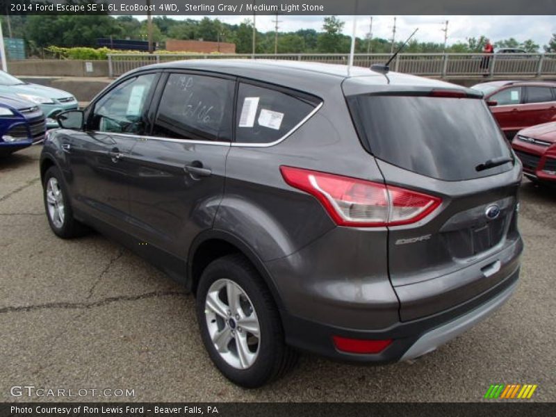 Sterling Gray / Medium Light Stone 2014 Ford Escape SE 1.6L EcoBoost 4WD