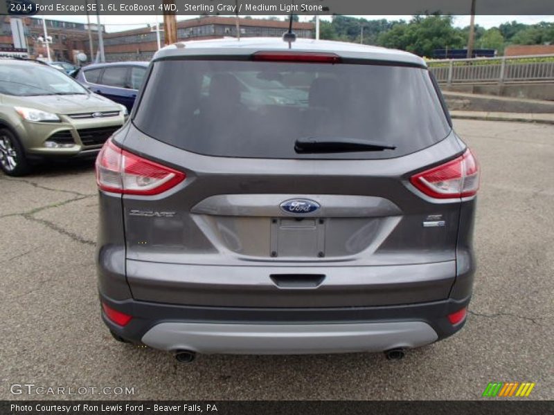 Sterling Gray / Medium Light Stone 2014 Ford Escape SE 1.6L EcoBoost 4WD