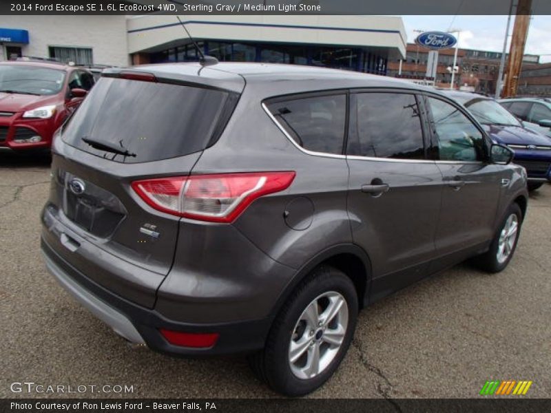Sterling Gray / Medium Light Stone 2014 Ford Escape SE 1.6L EcoBoost 4WD