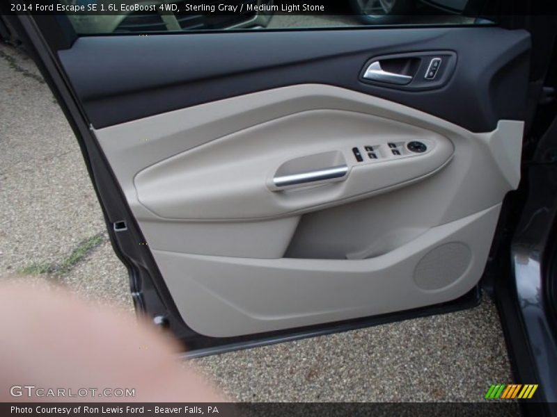 Sterling Gray / Medium Light Stone 2014 Ford Escape SE 1.6L EcoBoost 4WD