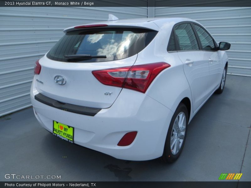 Monaco White / Beige 2013 Hyundai Elantra GT