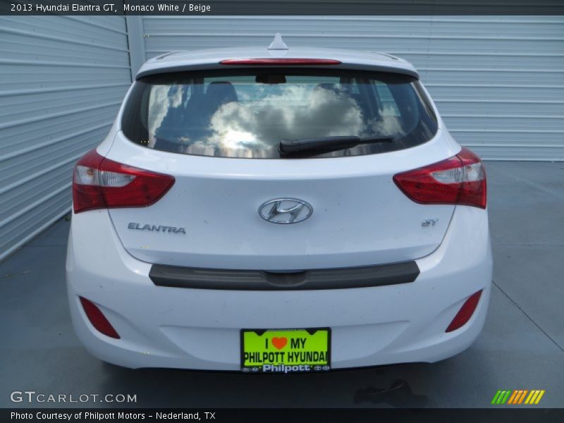 Monaco White / Beige 2013 Hyundai Elantra GT