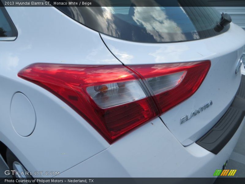 Monaco White / Beige 2013 Hyundai Elantra GT