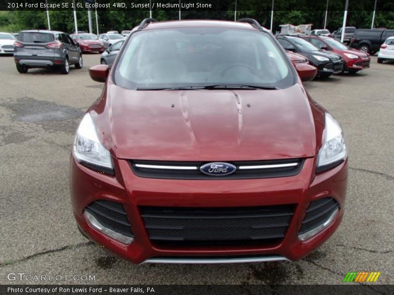 Sunset / Medium Light Stone 2014 Ford Escape SE 1.6L EcoBoost 4WD