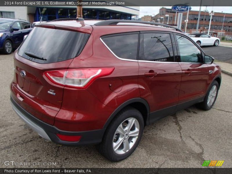 Sunset / Medium Light Stone 2014 Ford Escape SE 1.6L EcoBoost 4WD